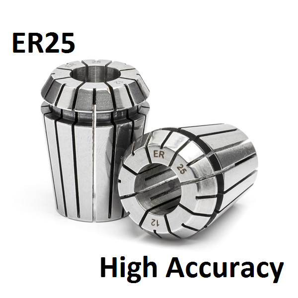 1.5mm - 1.0mm ER25 High Accuracy Collets (5 micron)